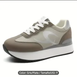 ZAPATOS	TENIS BLANCOS Y MARRON 