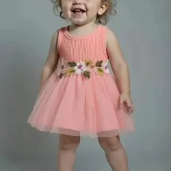 VESTIDO DE NIÑA	ROSA TUL 19104 
