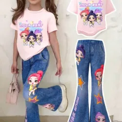 CONJUNTO 2 PZS PARA NIÑA PANTALON