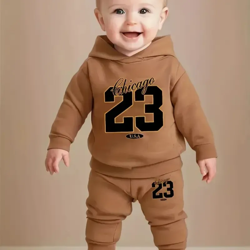CONJUNTO 2 PZS PARA NIÑO ABRIGO PANTALON