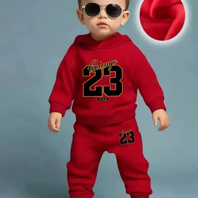 CONJUNTO 2 PZS PARA NIÑO ABRIGO Y PANTALON