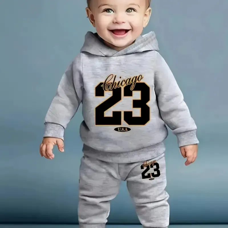 CONJUNTO 2 PZS PARA NIÑO ABRIGO Y PANTALON 