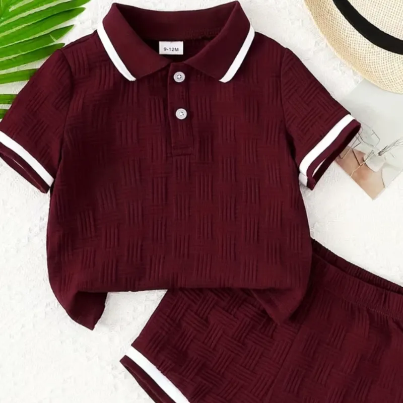 CONJUNTO 2 PZS PARA NIÑO	ROJO VINO CO-01
