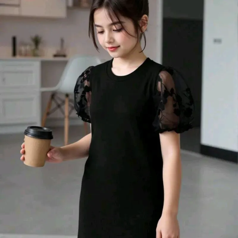 VESTIDO DE NIÑA	NEGRO 19125