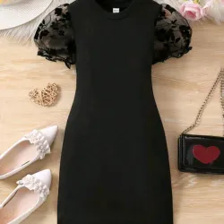 VESTIDO DE NIÑA	NEGRO 19125