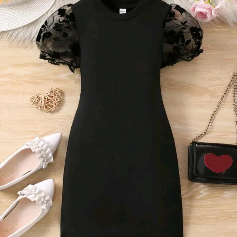 VESTIDO DE NIÑA	NEGRO 19125