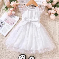 VESTIDO PARA NIÑA	BLANCO,  