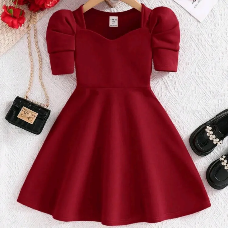 VESTIDO PARA NIÑA	BURDEOS MAGAS VA-18