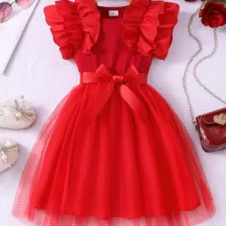 VESTIDO PARA NIÑA	ROJO 