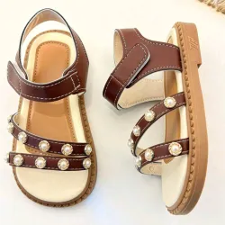 ZAPATOS PARA NIÑA	SANDALIAS MARRON SA-03