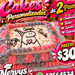 Cakes personalizados de 2 pisos