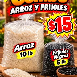 Combo arroz y frijoles