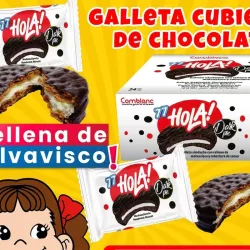 Galletas cubiertas de chocolate rellenas de malvaviscos