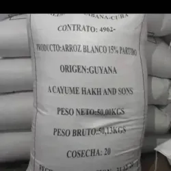 Saco de arroz guyanés 