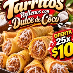 Tarritos con dulce de coco