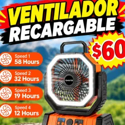 Ventilador recargable
