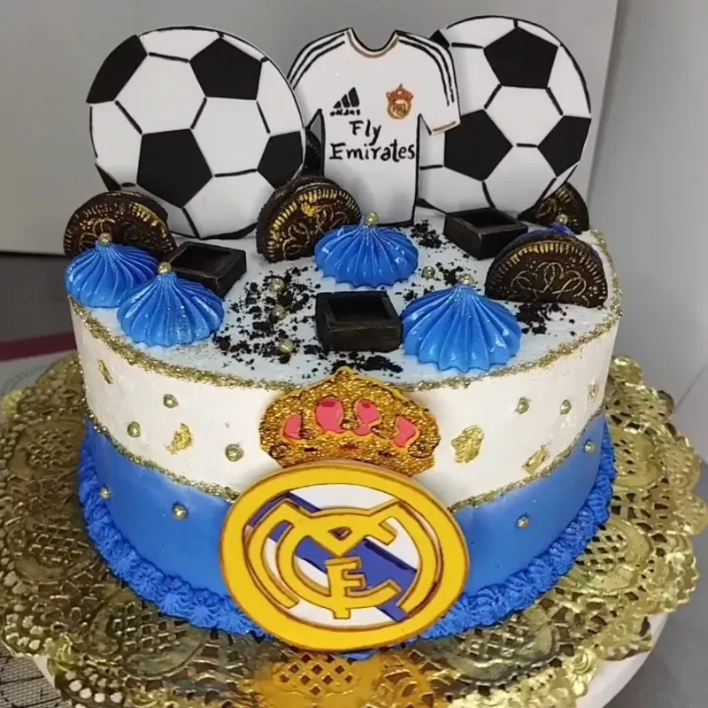 Cake con temática de fútbol ⚽