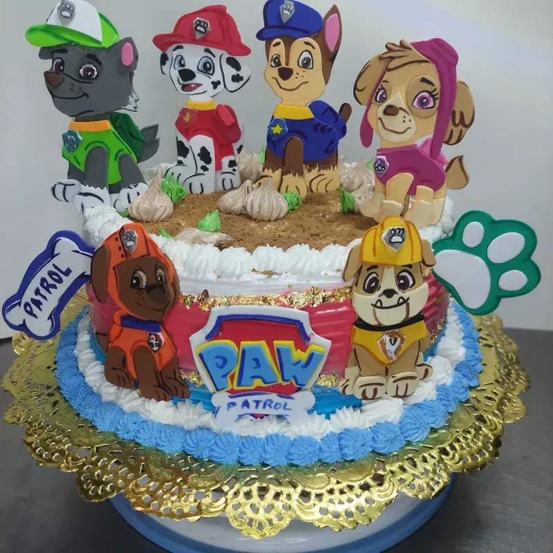 Cake Con temática de Paw Patrol