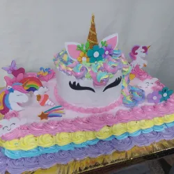 Cake con temática de Unicornio 🦄🌈