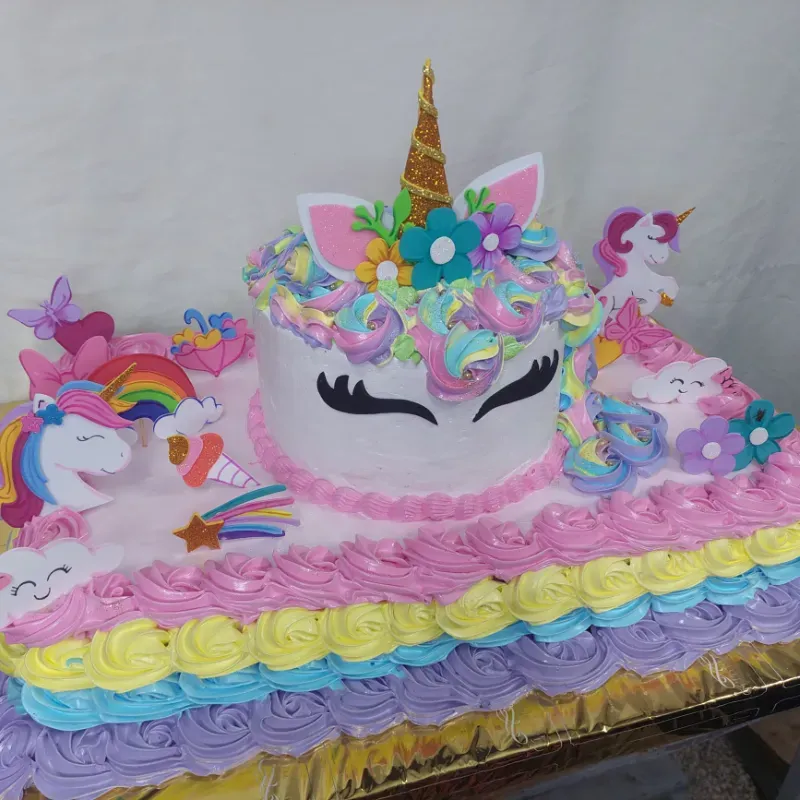 Cake con temática de Unicornio 🦄🌈