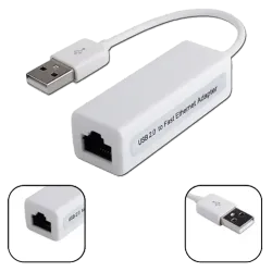 Adaptador USB a RJ45 Fast Ethernet 10/100 Mbps