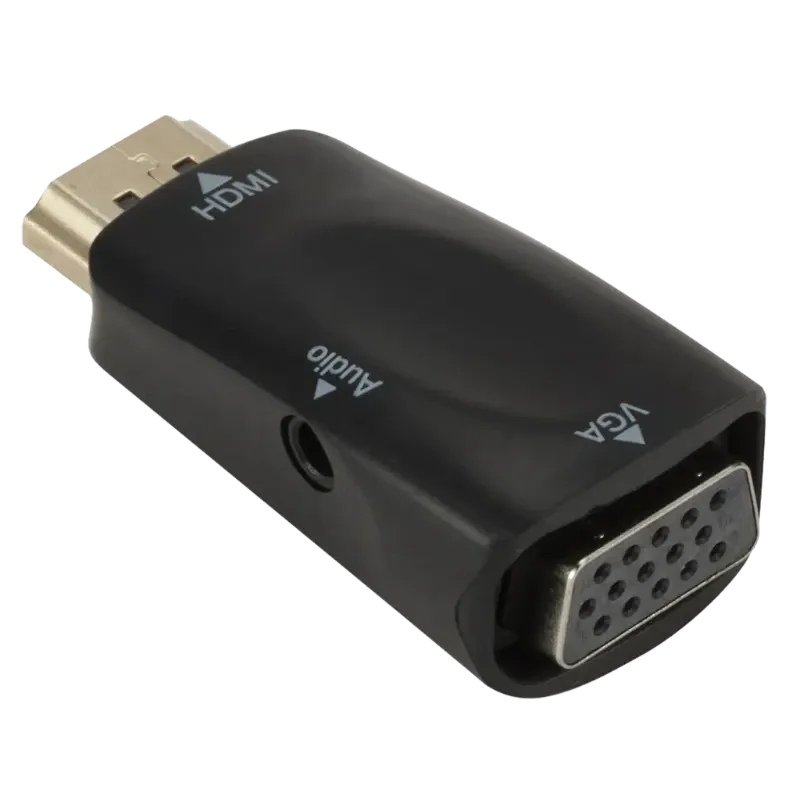 Convertidor HDMI a VGA + Audio 1080p Unidireccional
