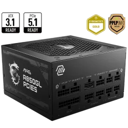 Fuente MSI MAG A850GL 850W 80 Plus Gold Full Modular PCIe 5.0