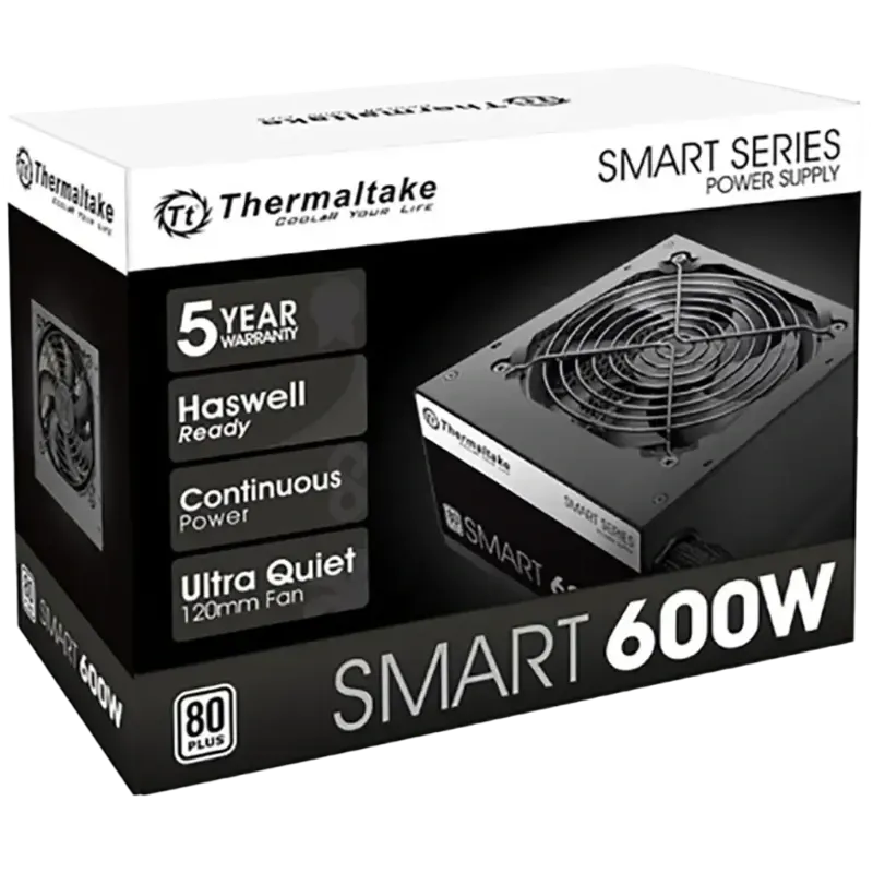 Fuente Thermaltake Smart 600W 80 Plus Standard No Modular