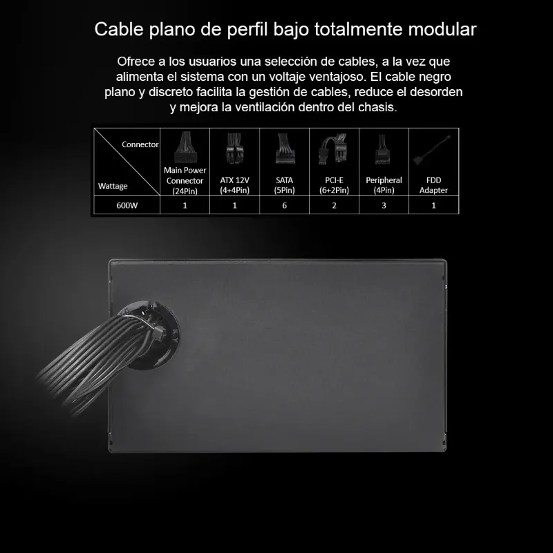 Fuente Thermaltake Toughpower GX2 600W 80 Plus Gold No Modular