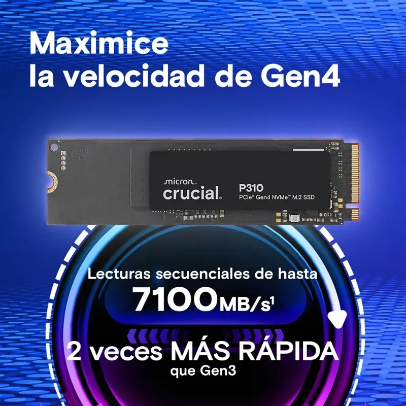 SSD M.2 NVMe Crucial P310 1TB PCIe 4.0 2280