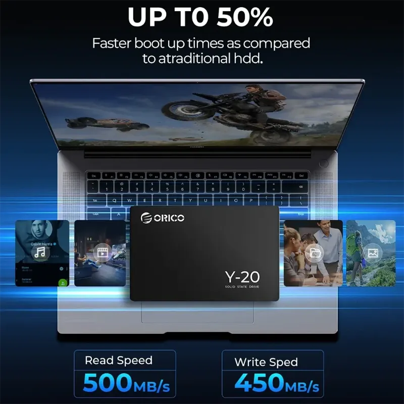 SSD ORICO Y20 256GB 2.5" SATA III 3D NAND