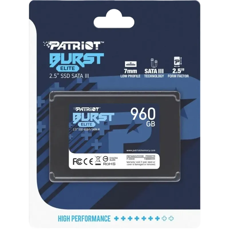 SSD Patriot Burst Elite 960GB 2.5" SATA III
