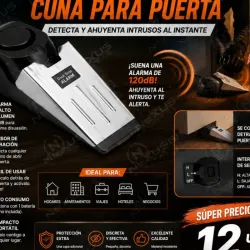 🔒 Alarma Cuña para Puerta – 120 dB 🔊