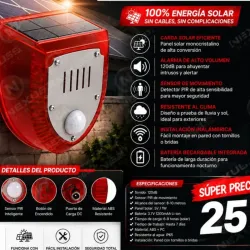 ☀️🚨 ¡NUEVA SIRENA SOLAR INALÁMBRICA! 🚨☀️
