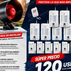 🛡️ Sistema de Alarma Inalámbrica – Kit Completo 🔥