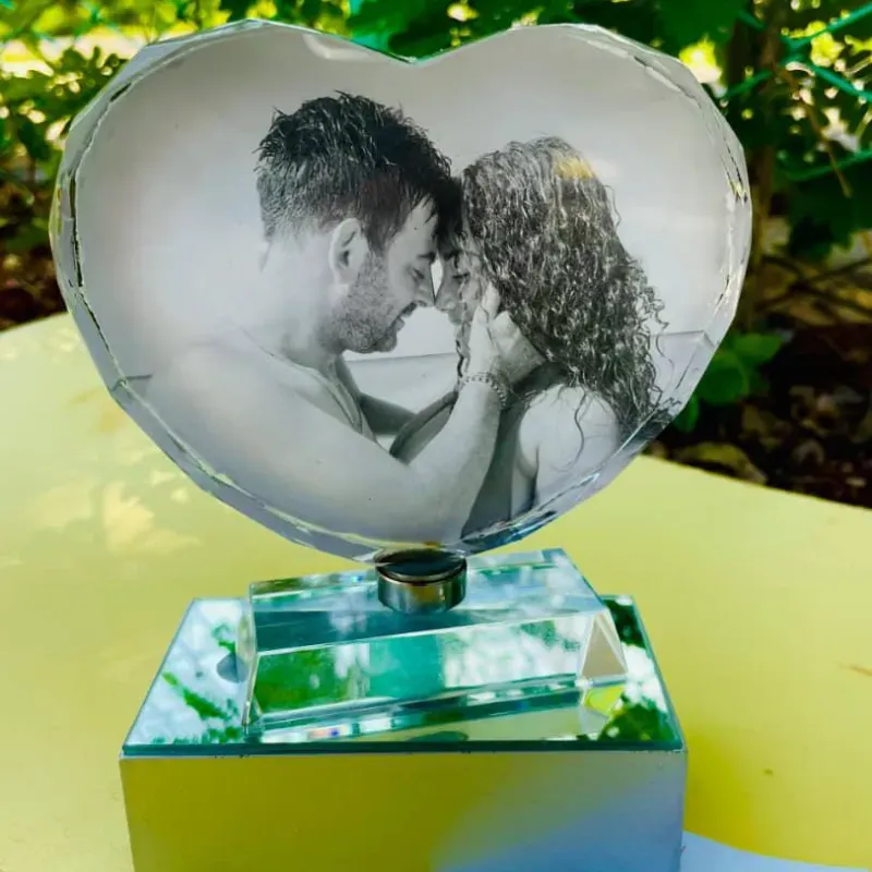 Lámparas personalizadas en forma de corazón 