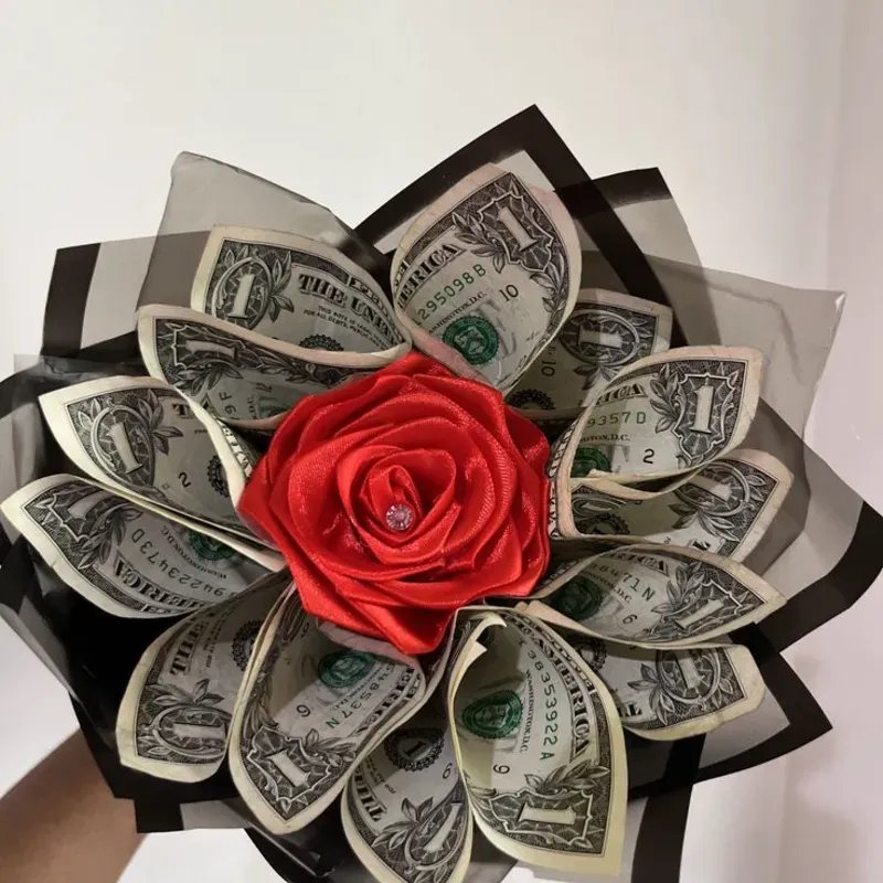 Ramos bullones con billetes 