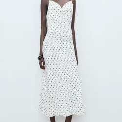 Vestido largo polka Dots