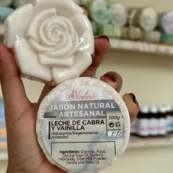 Jabón de Leche de Cabra y Vainilla 