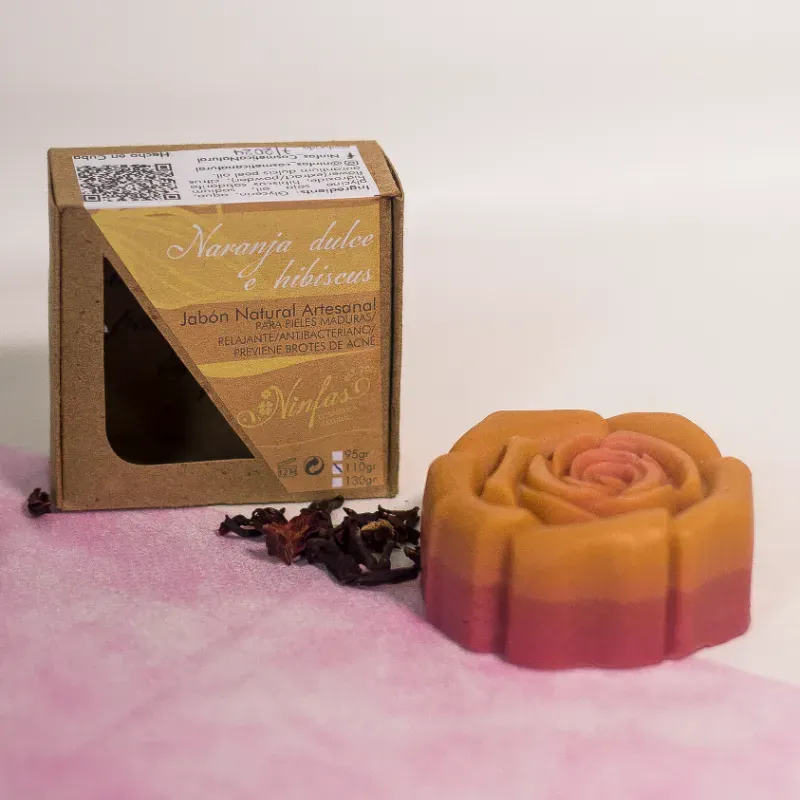 Jabón de Naranja Dulce e Hibiscus 