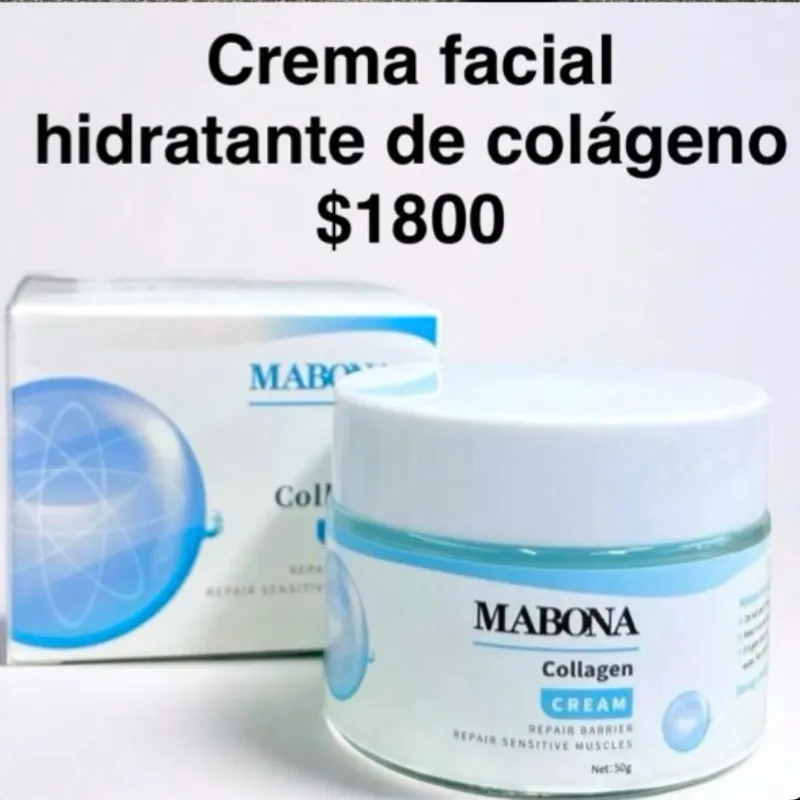 Crema facial hidratante de colágeno 