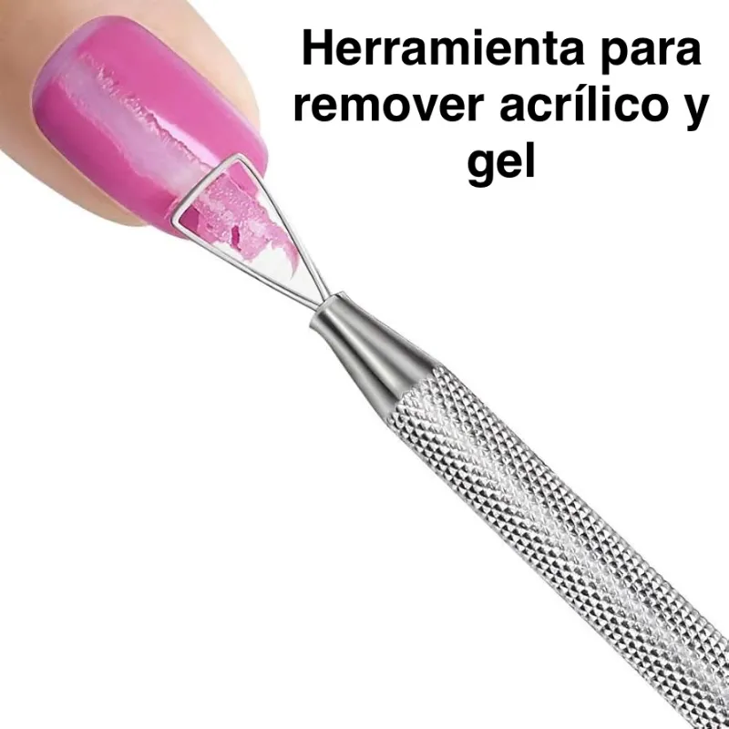 Herramienta para remover acrílico y gel 