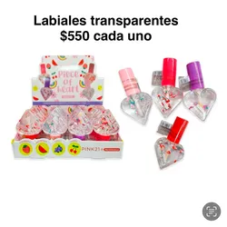 Labial transparente 