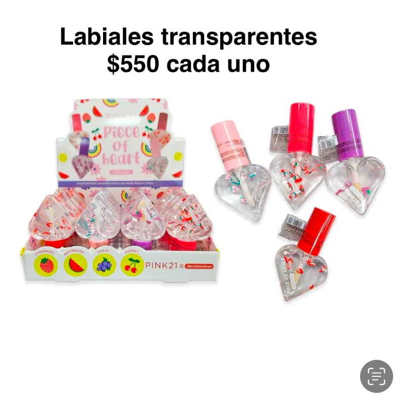 Labial transparente 