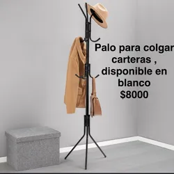 Palo para colgar carteras 