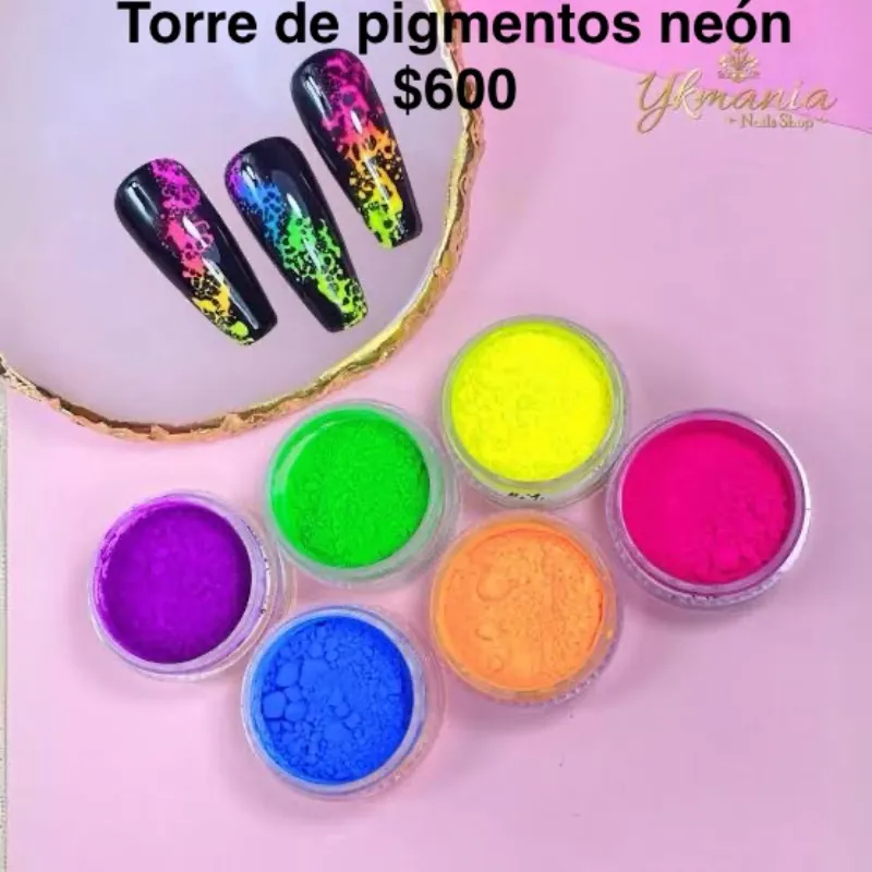 Torre de pigmentos neón 