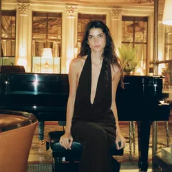 Vestido drapeado Zara