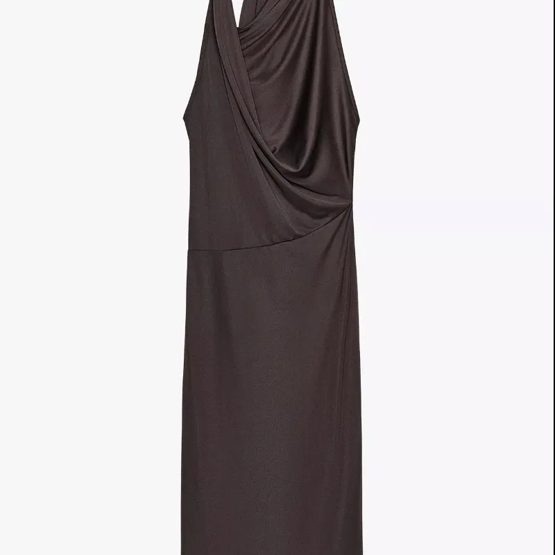 Vestido Escote Fluido Zara