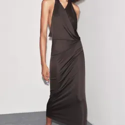 Vestido Escote Fluido Zara