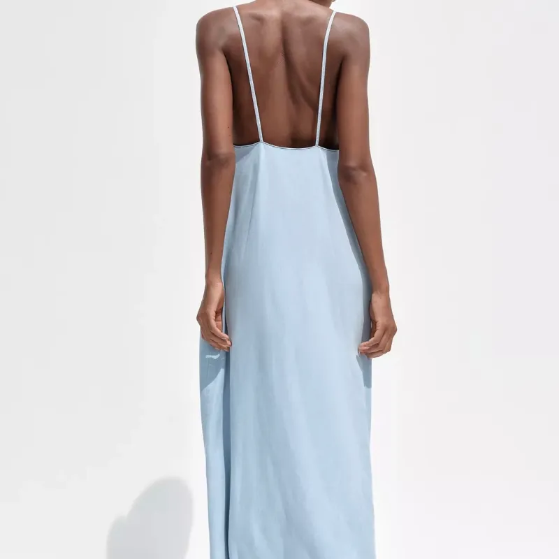 Vestido Midi Fluido Zara